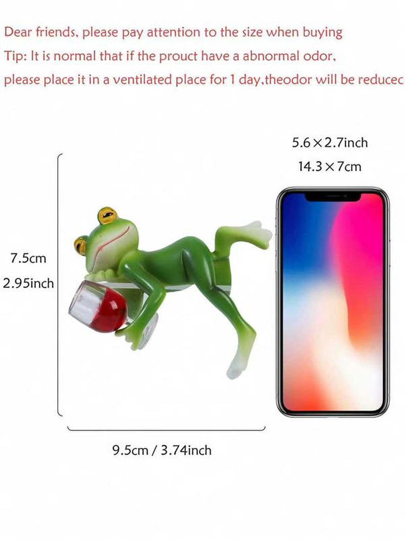 Cute Resin Frog Figurine for Home Decor – Funny Desk & Shelf Decoration, Adorable Frog Statue for Office, Apartment, Bedroom Aesthetic, Cozy Room Styling, Unique Gift Idea for Frog Lovers and Home Decor Fans