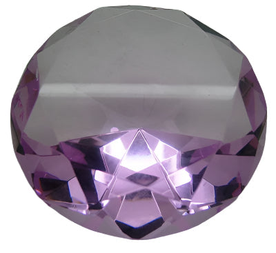 Diamond Paperweight Crystal 100mm - Select Color