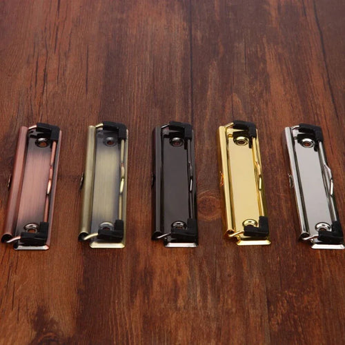 2PCS Metal Clipboard Clip File Folder Clips Binder Clips with Screws Paper Storage Organizer School Supplies Office Stationary